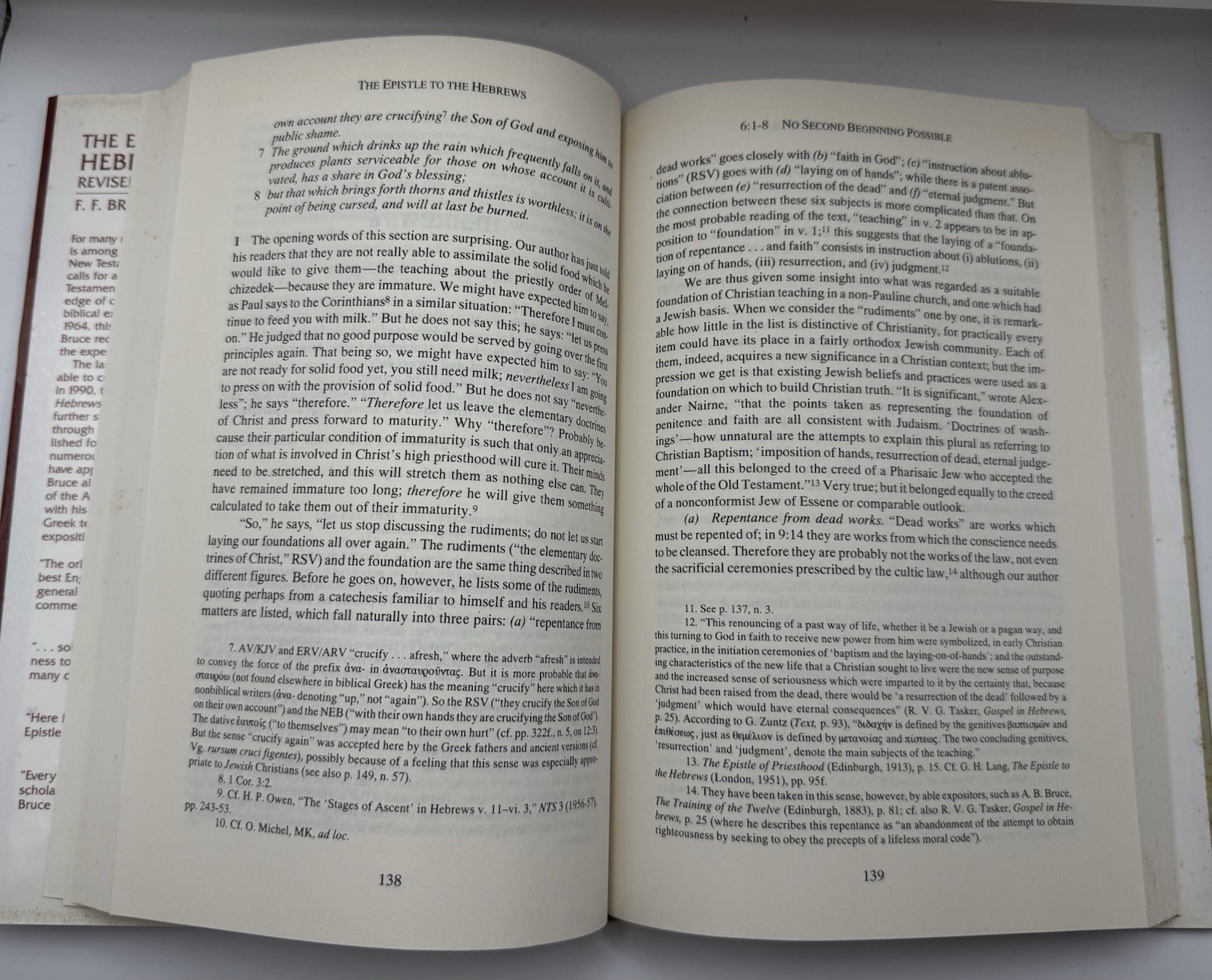 The Epistle to the Hebrews Revised F F Bruce NICNT Hardcover Commentary
