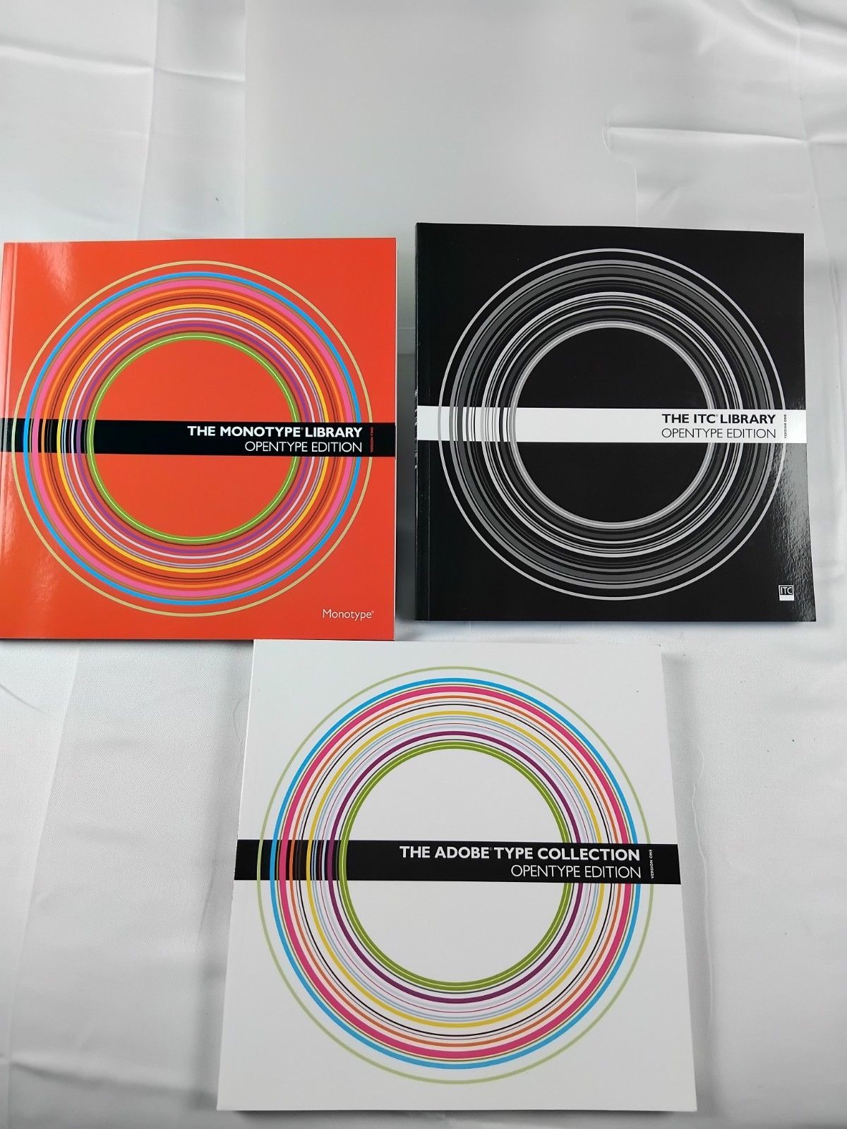 The Monotype LIBRARY: OPENTYPE EDITION 3 BOOKS like New