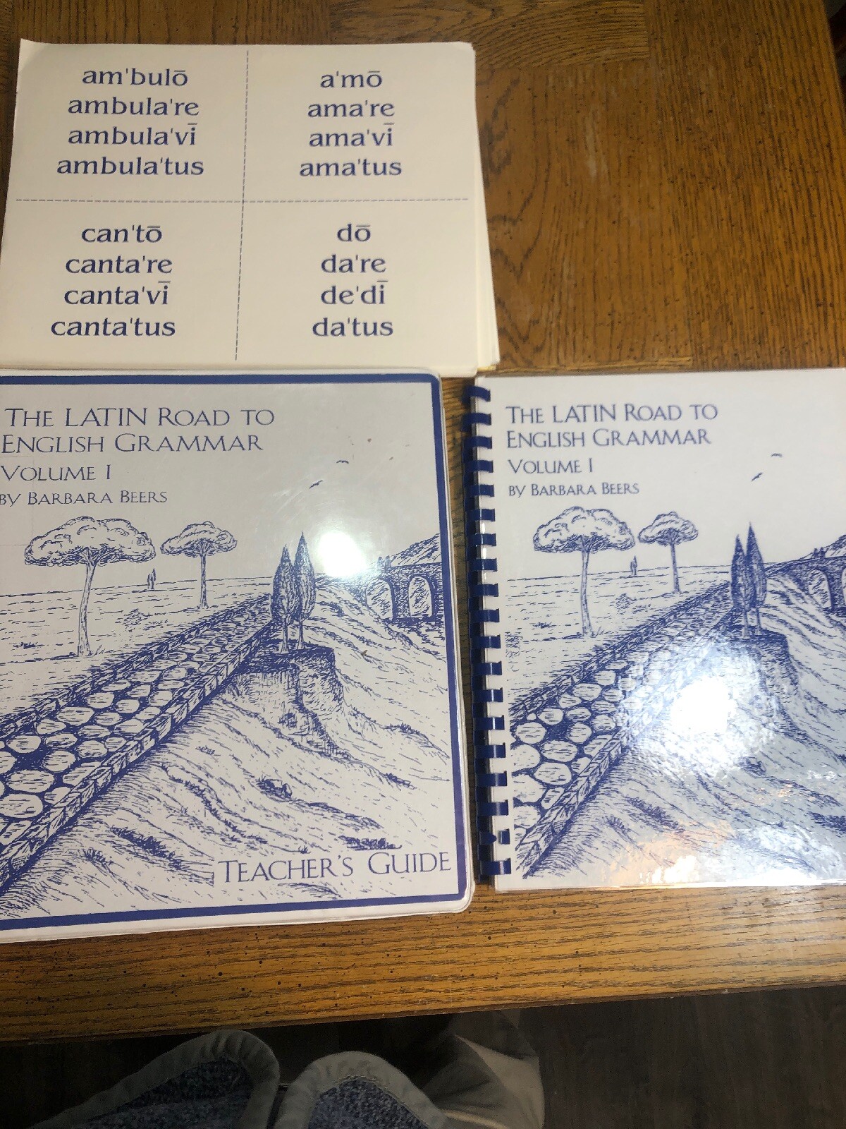 The Latin Road To English Grammar Volume 1 Set Student & Teacher Guide & Cards