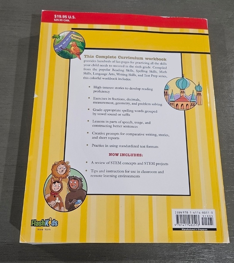 Complete 6th Grade Curriculum Work Book
