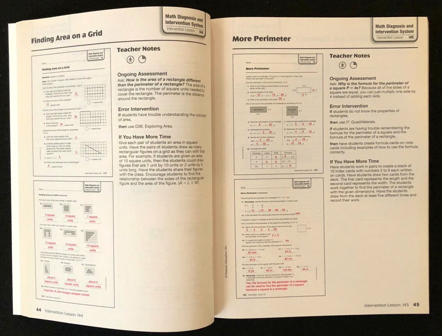 4th-6th Math Diagnosis & Intervention System(5 book set)Teacher/Homeschool/Tutor