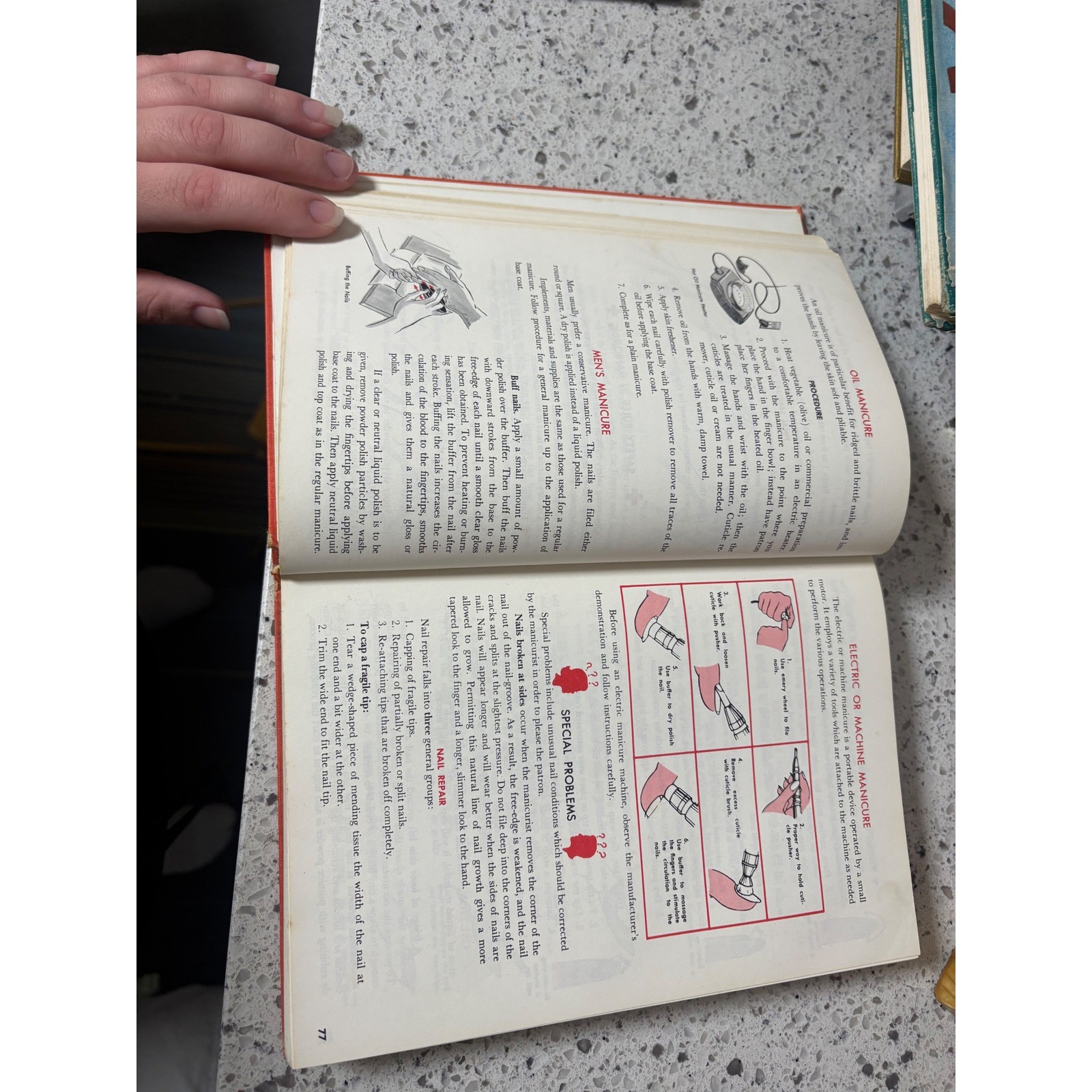 Textbook of Cosmetology Milady Pub.. Corp. 1972 VTG Educational Reference Book