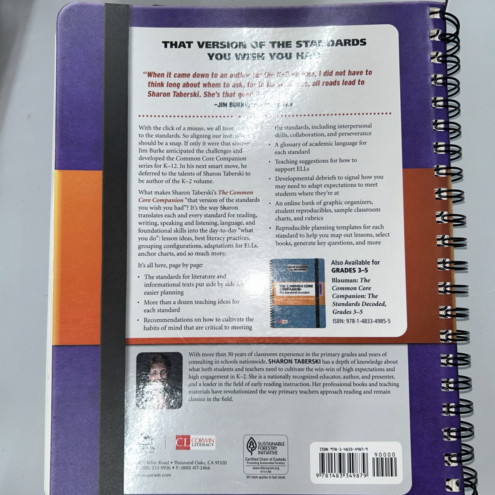 Corwin Literacy Ser.: Common Core Companion: the Standards Decoded, Grades K-2 :