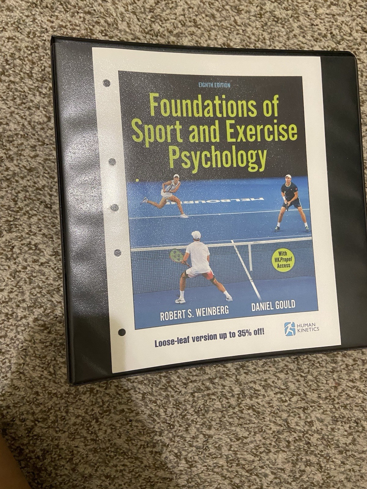 Human Kinetics Foundations of Sport and Exercise Psychology Looseleaf Weinberg