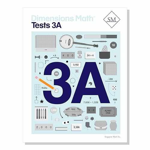 Dimensions Math Tests 3A | – Paperback, by Singapore Math Inc. – Very Good o