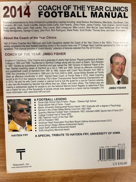 2014 Nike Coach of the Year Clinics Football Manual