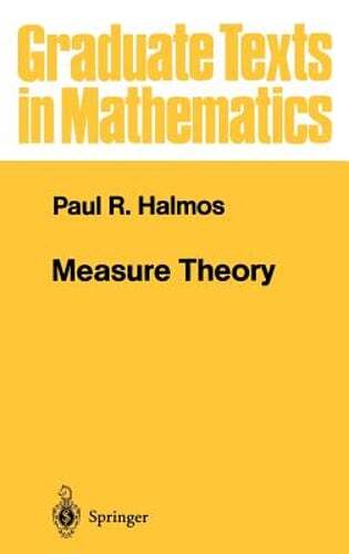 Measure Theory by Paul R Halmos: Used