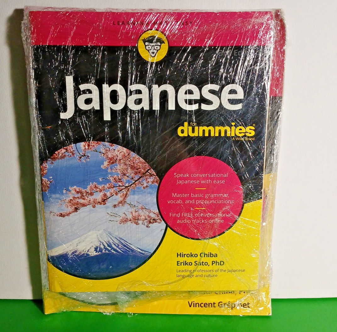 Japanese For Dummies and Japanese Character Writing by Hiroko M. Chiba / 2 books