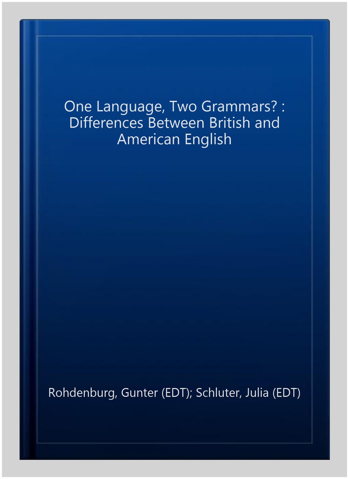 One Language, Two Grammars? : Differences Between British and American Englis…