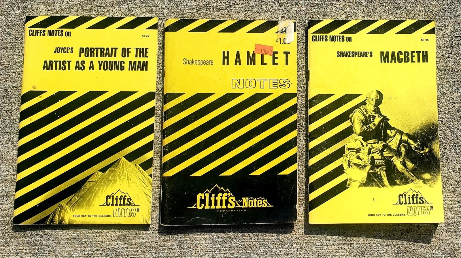 Lot of 3 Cliff Notes Study Aids English Literature