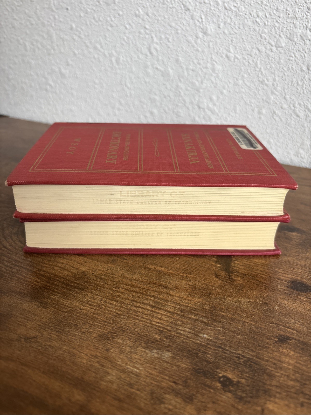 Finnish-English & English-Finnish Dictionary SET 2 Vol HC Ex-Library 1956