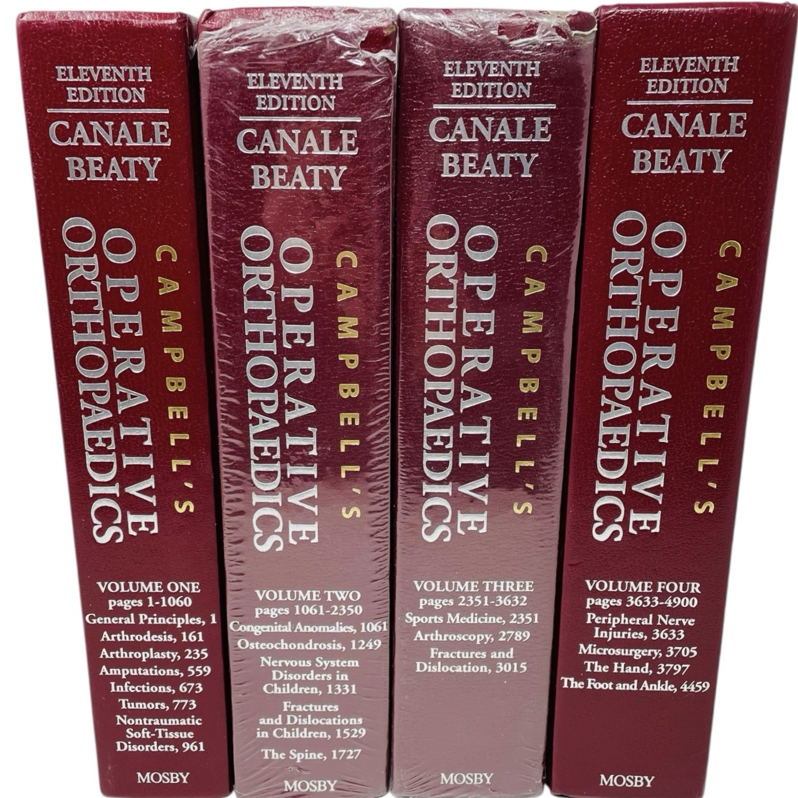 Campbell’s Operative Orthopaedics Orthopedics 11th Edition Vols 1-4 Hardcover