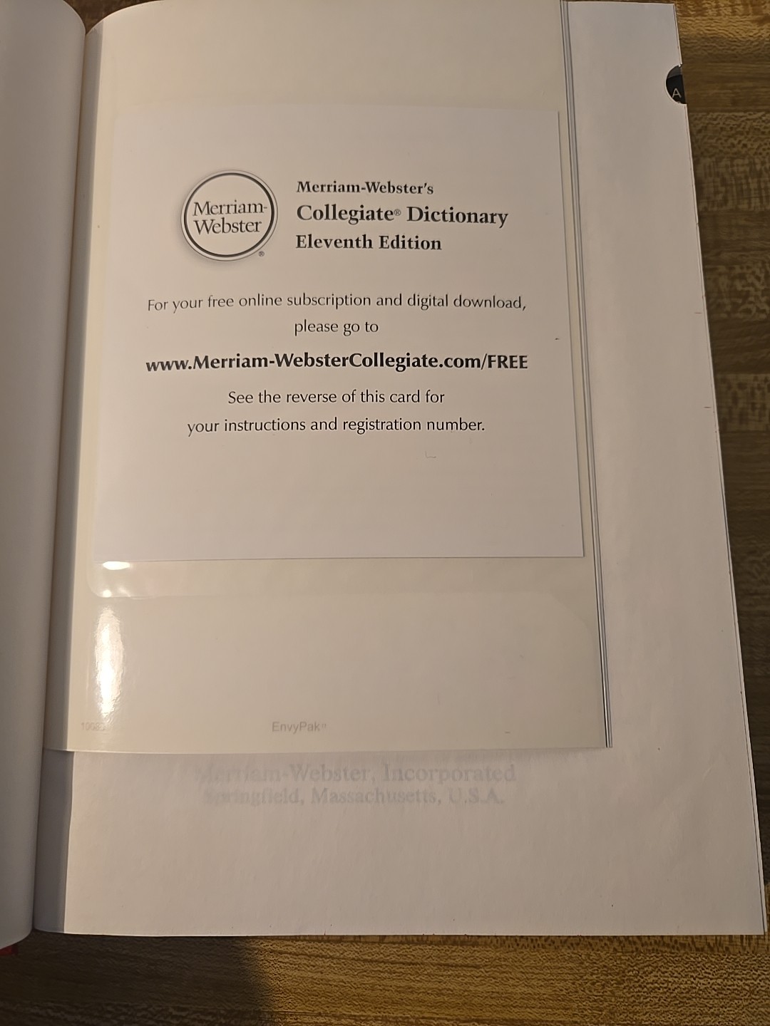 Merriam-Webster’s Collegiate Reference Set 11th Edition