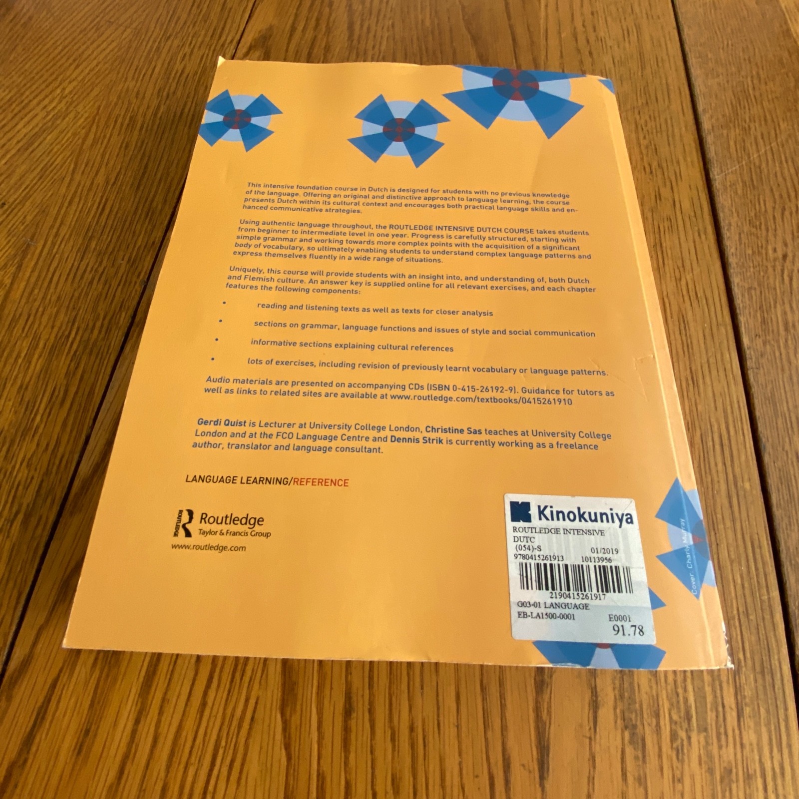 Routledge Intensive Dutch Course Paperback