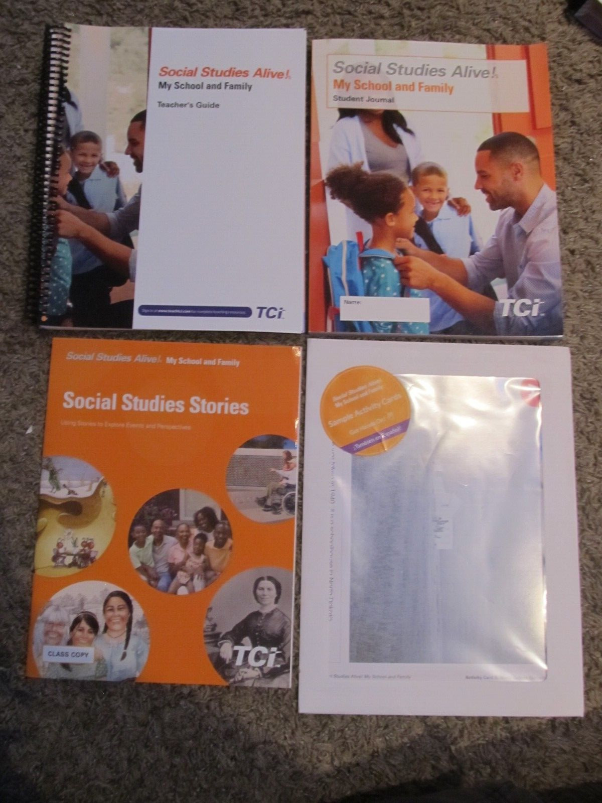 Social Studies Alive MY SCHOOL AND FAMILY 1st Gra 1 Teacher Student SET 2022 TCI