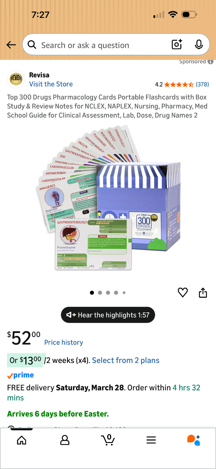 Revisa Publishing Top 300 Drugs Pharmacology Flashcards Education Medical