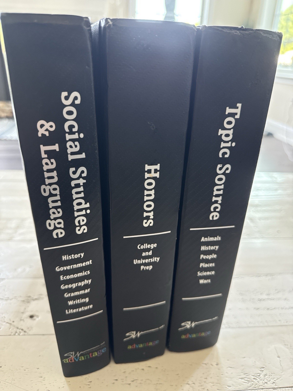 Advantage Social Studies Language Honors Topic Source 3 Vol HC Reference Set