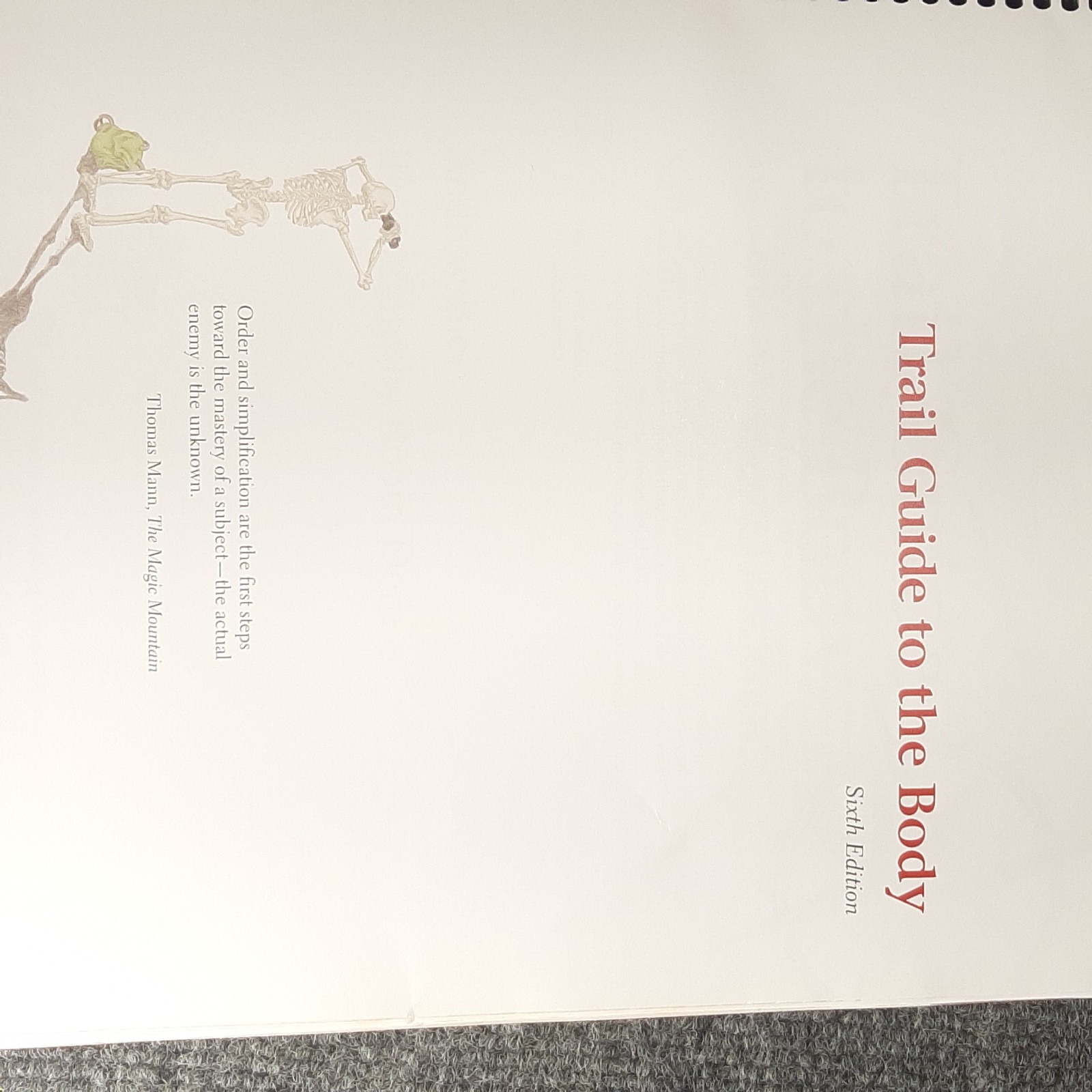 Books Of Discovery Trail Guide To The Body Spiral Bound White 6th Ed READ
