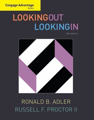 Looking Out, Looking in by Ronald B. Adler; Russell F. Proctor II