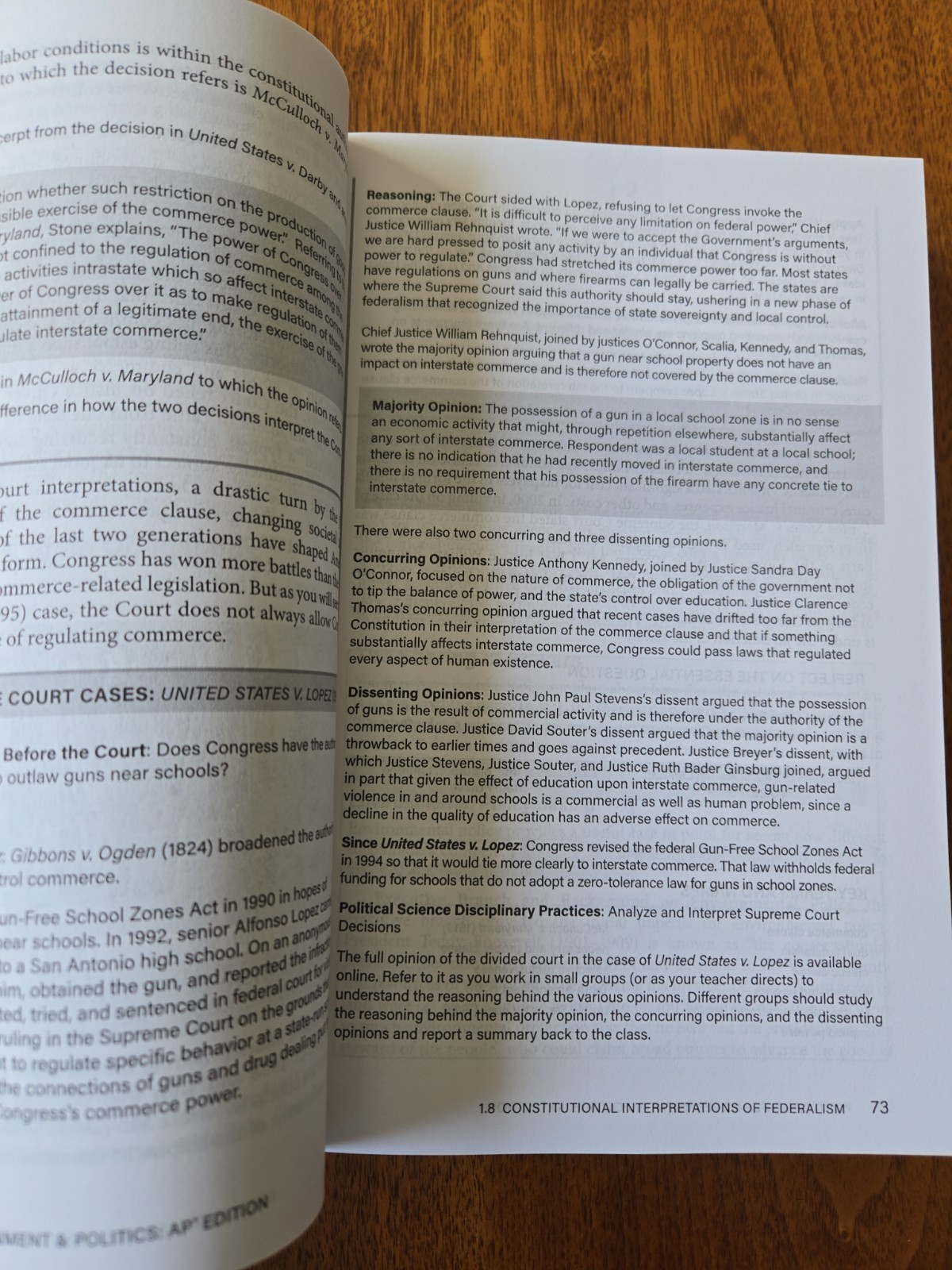 AMSCO Advanced Placement Ed. United States Government & Politics LIKE NEW 2024