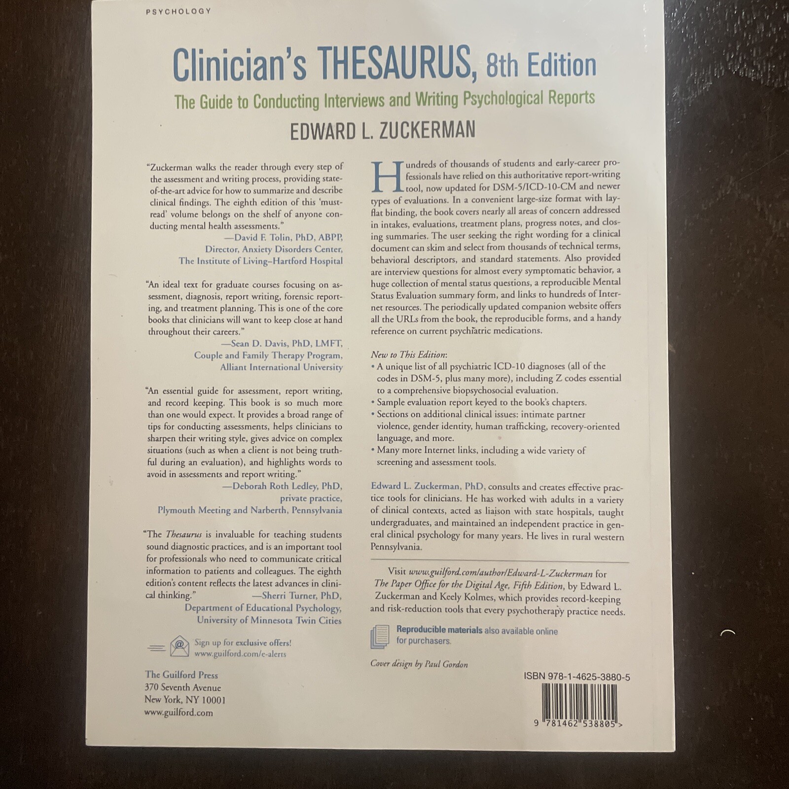 Clinician’s Thesaurus 8th Edition: The Guide to Conducting Interviews & Writing