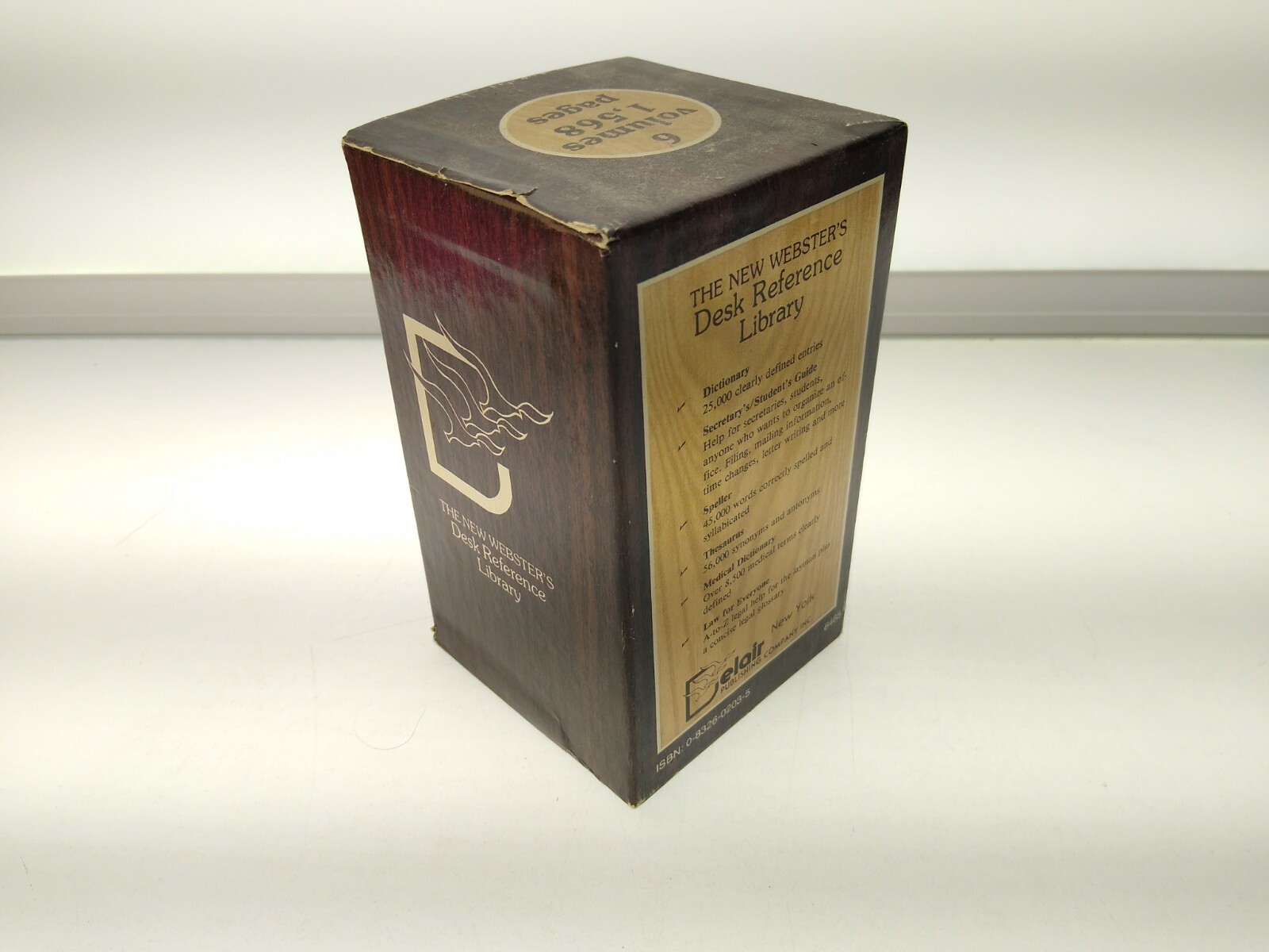 1980’s Webster’s Desk Reference Library Secretary Law Medical Pocket Size f72