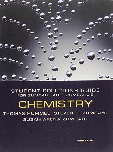Chemistry Student Solutions Guide – Paperback, by Hummel Thomas J.; – Very Good