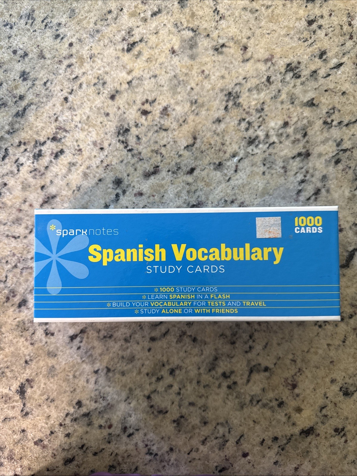 Sparknotes Spanish Vocabulary Study Cards Boxed Set of 1000
