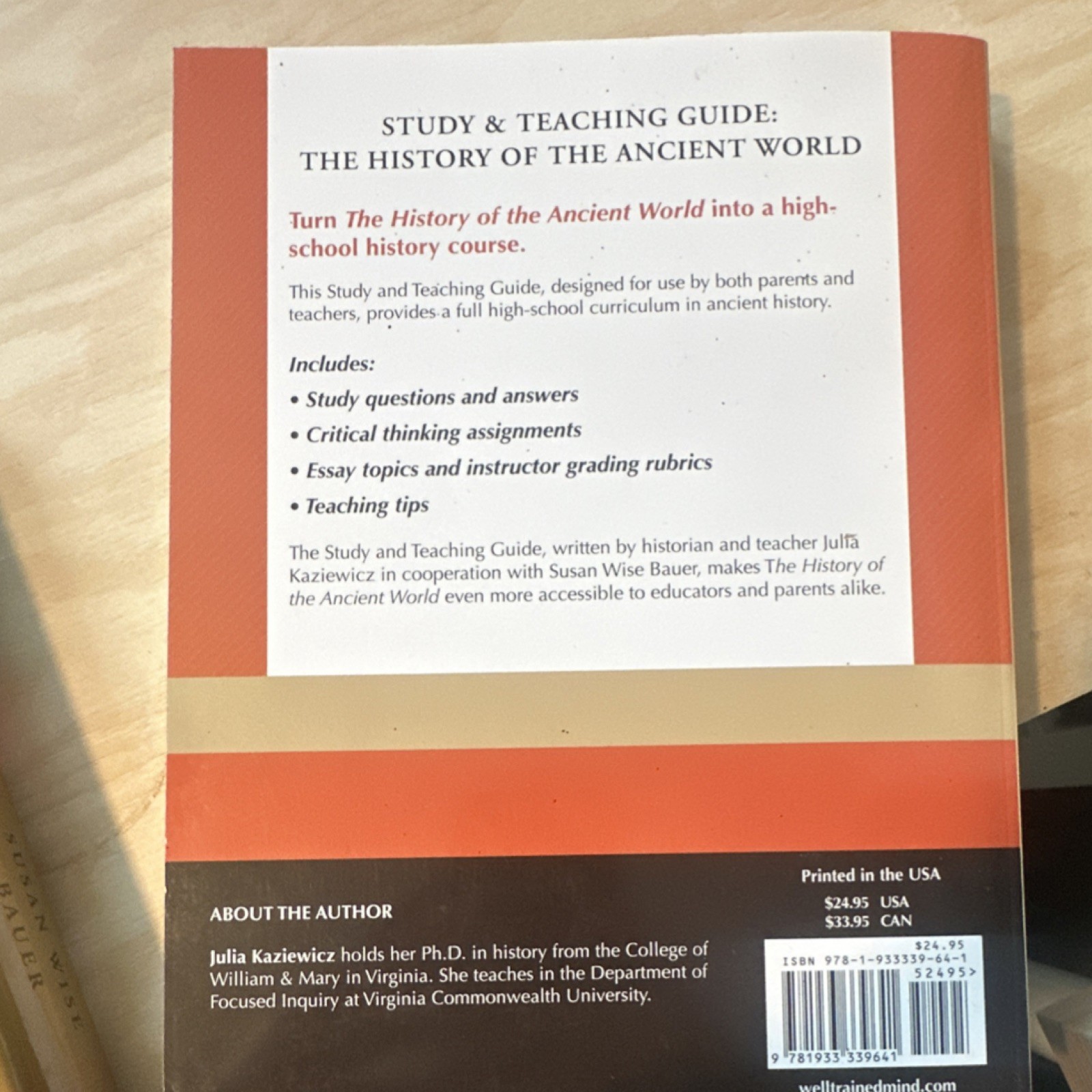 Well-Trained Mind Press Ancient World Study Guide Bauer Kaziewicz High School