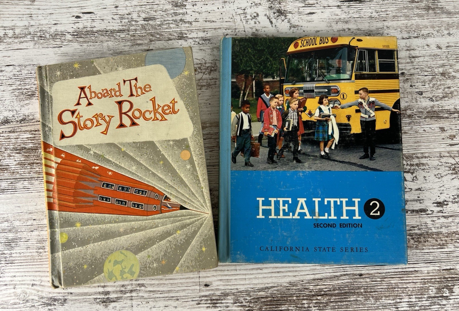 Bundle of Two California State Series Textbooks Health 2 Aboard the Story Rocket
