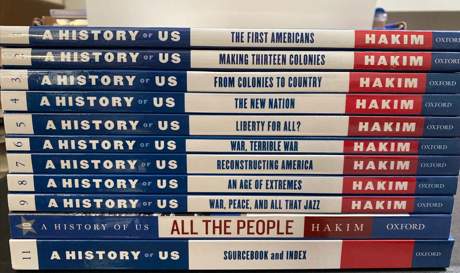 A History Of US by Joy Hakim Complete SET Books 1-11 (NEW BRAND) (3rd Edition)