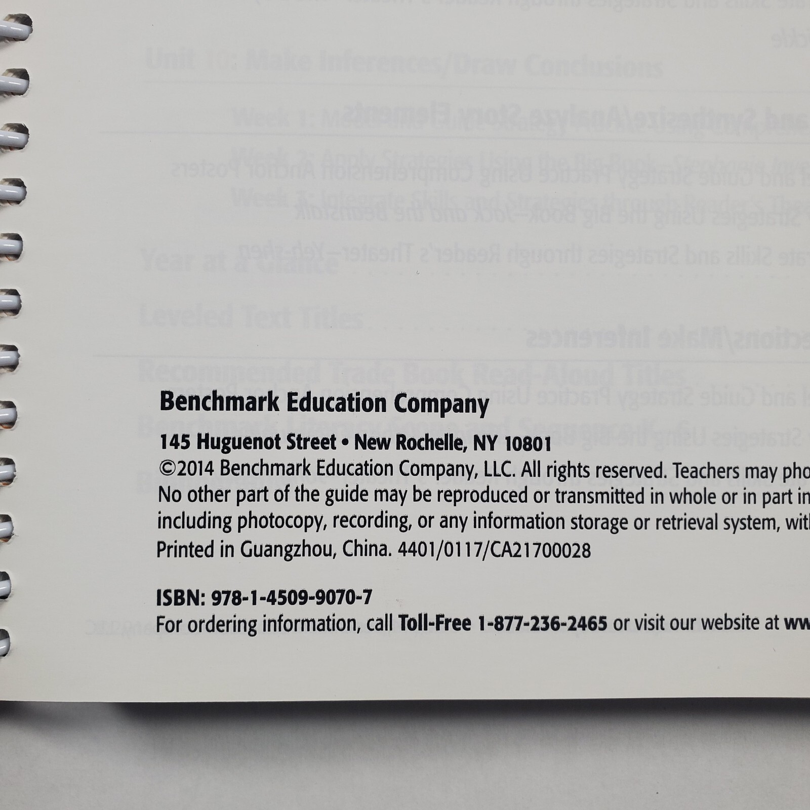 Benchmark Literacy Grade 2 Teacher’s Resource System Vol 1-2 Common Core Edition