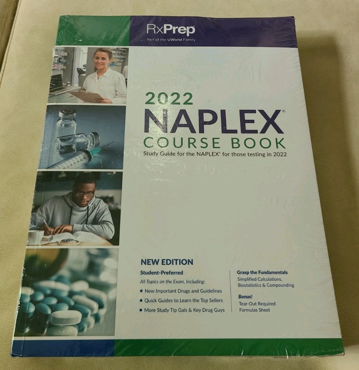 2022 NAPLEX Course Book RxPrep UWorld Pharmacy Exam Study Guide Sealed