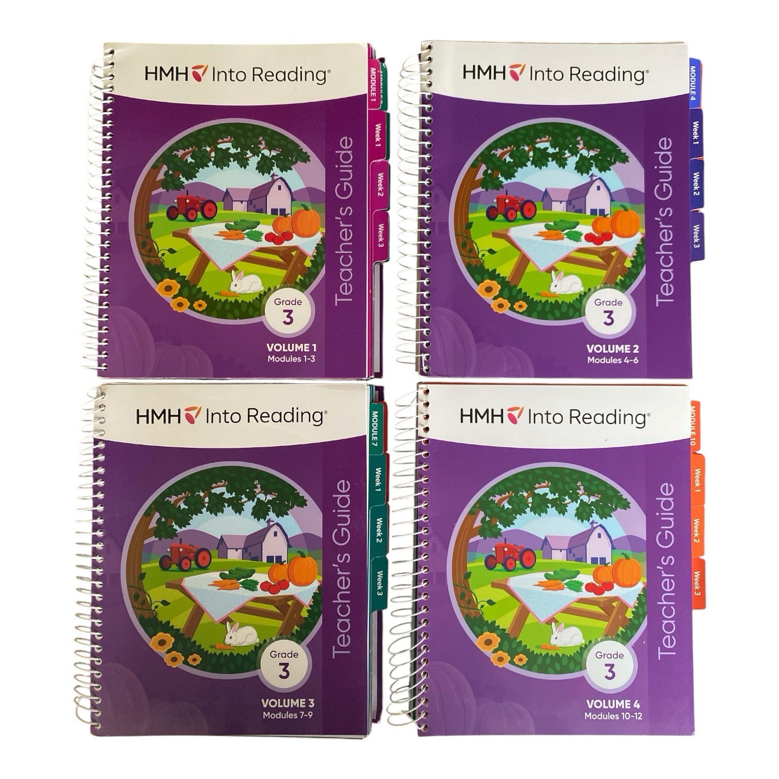HMH Into Reading Grade 3 Teacher Edition Complete 4 Volume Set