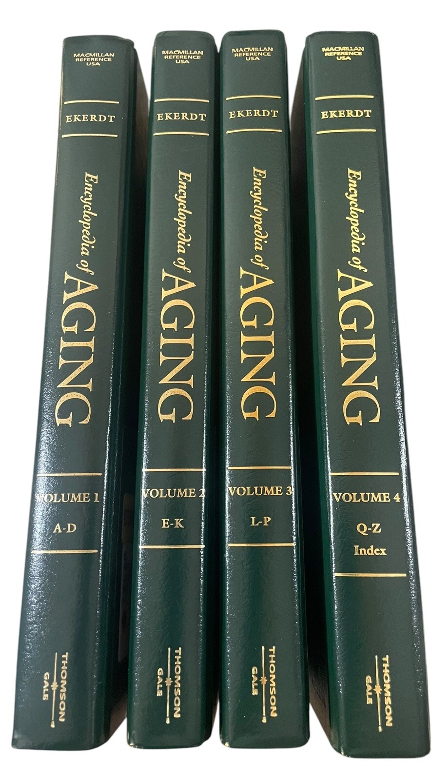 Encyclopedia of Aging 4 Volume Set David J. Ekerdt Editor In Chief 2002