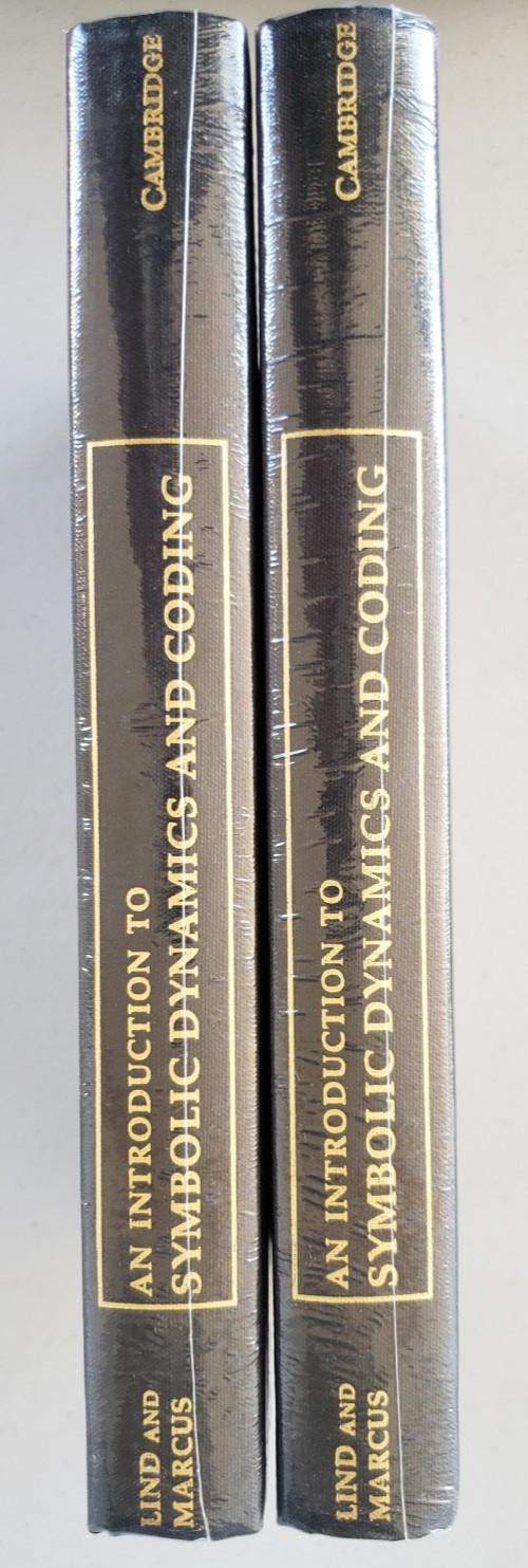 Symbolic Dynamics and Coding Lind Marcus 1995 Cambridge HC SEALED NOS New (1ea)