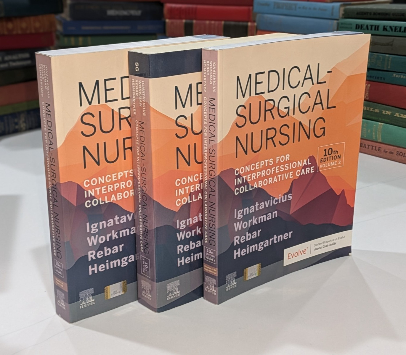 Medical-Surgical Nursing 10th Ed | Vol 1 & 2 + Study Guide | 3-Book Lot