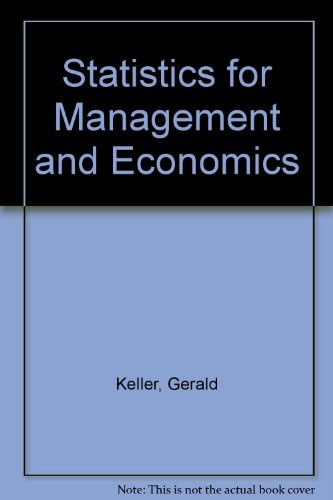 STATISTICS FOR MANAGEMENT AND ECONOMICS By Gerald Keller & Brian Warrack *VG+*