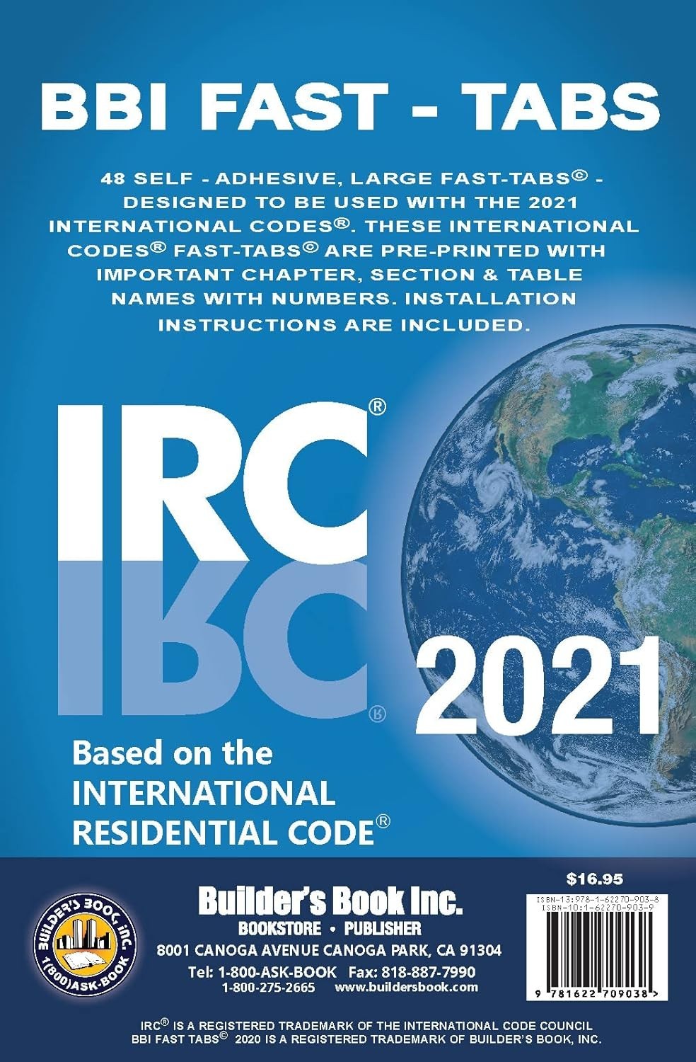 IRC 2021 RESIDENTIAL CODE WITH TABS – FEDEX DDP