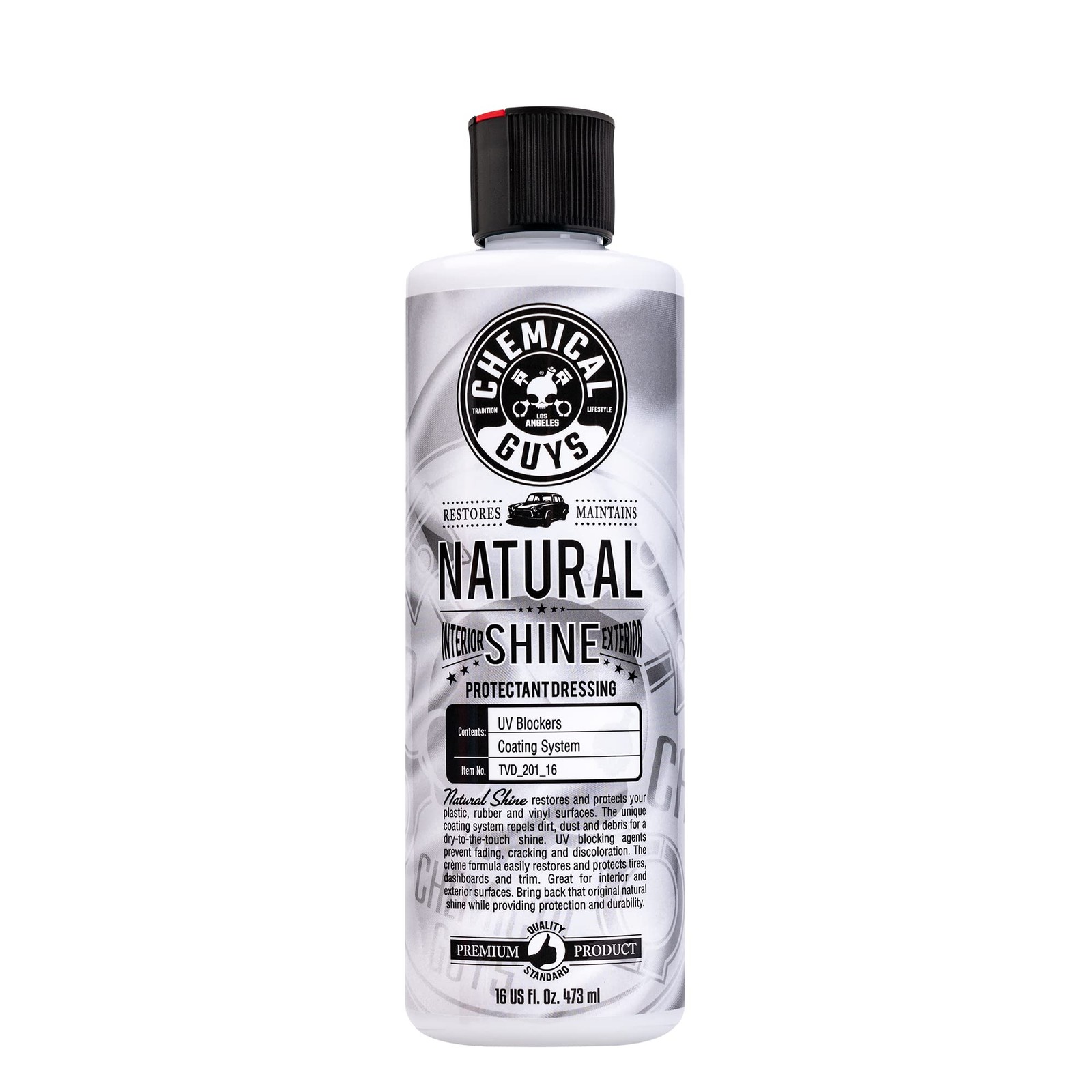 Plastic Rubber Vinyl Dressing Natural Shine Trim Restorer 16oz
