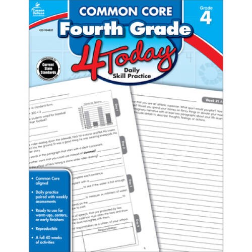 Common Core Fourth Grade 4 Today: Daily Skill Pracitce (Common C – VERY GOOD