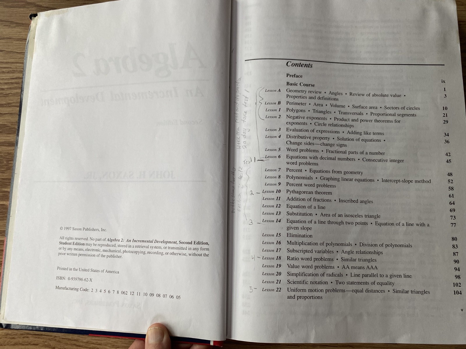 Saxon Algebra 2: An Incremental Development 2nd Edition Hardcover Home School