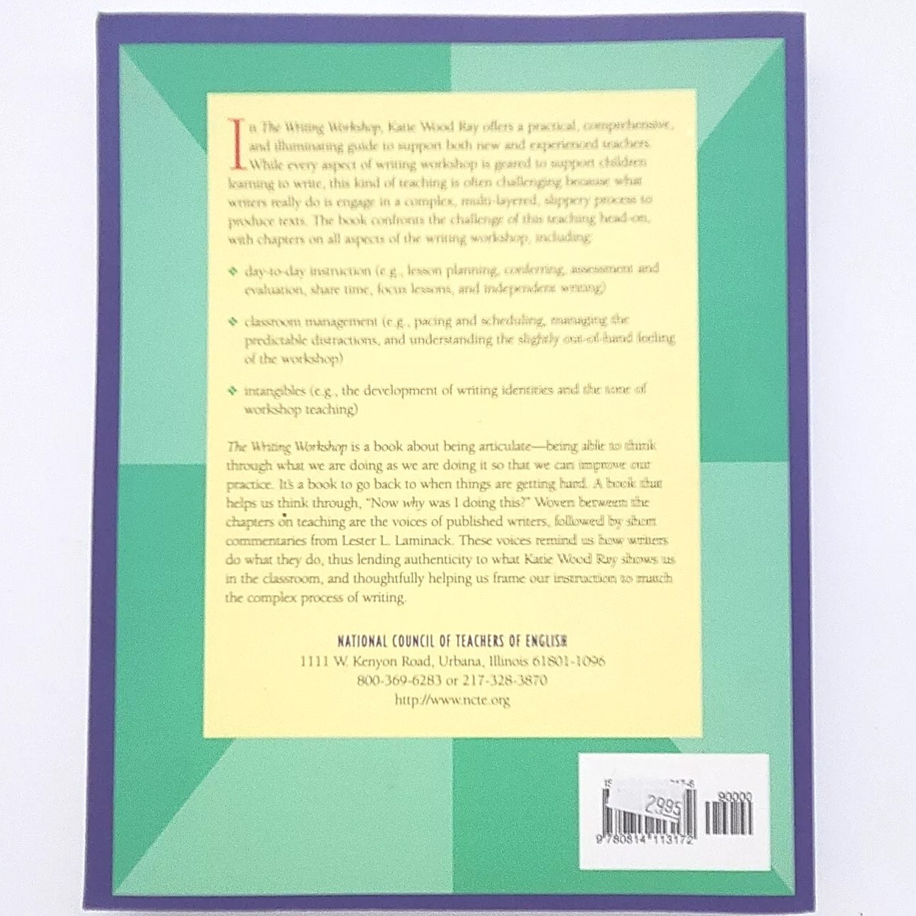 The Writing Workshop By Katie Wood Ray Signed English Teaching Paperback Book