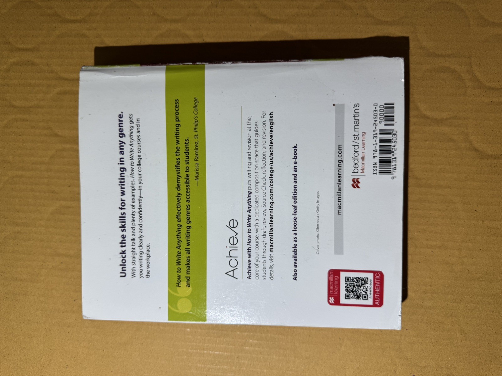 How to Write Anything with Readings : Paperback, by Ruszkiewicz John J