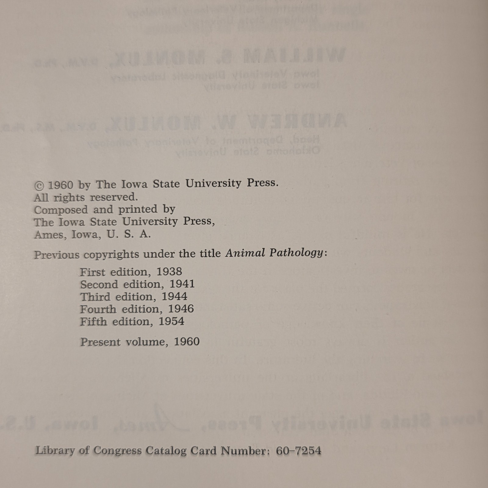 Lot of 5 Vintage Medical Books Veterinary Hematology Histology Human Disease