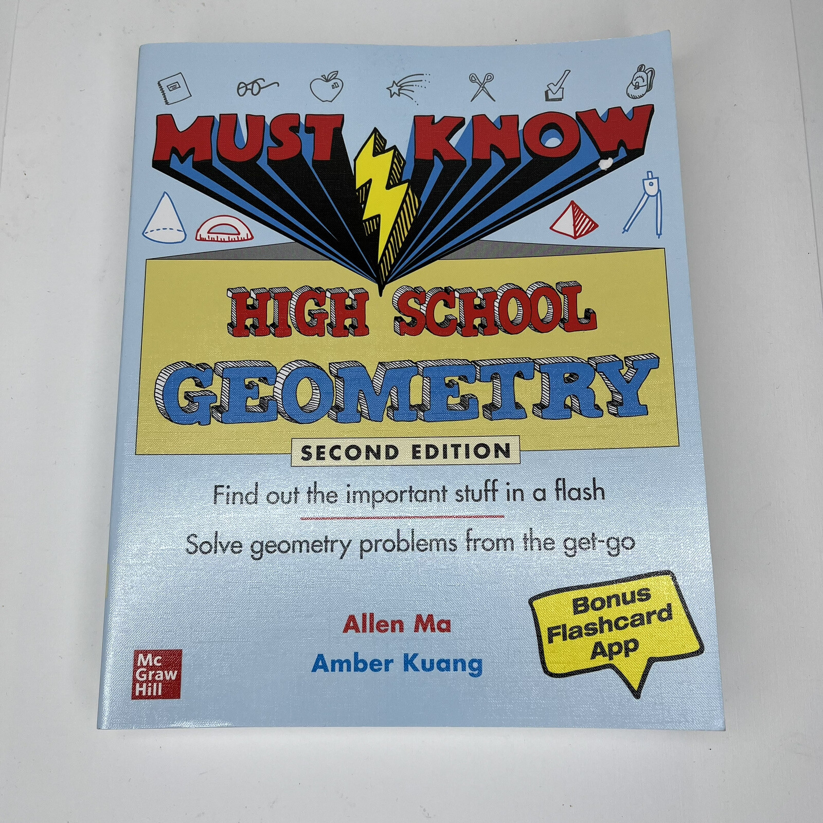 Must Know High School Geometry, Second Edition by Amber Kuang and Allen Ma…