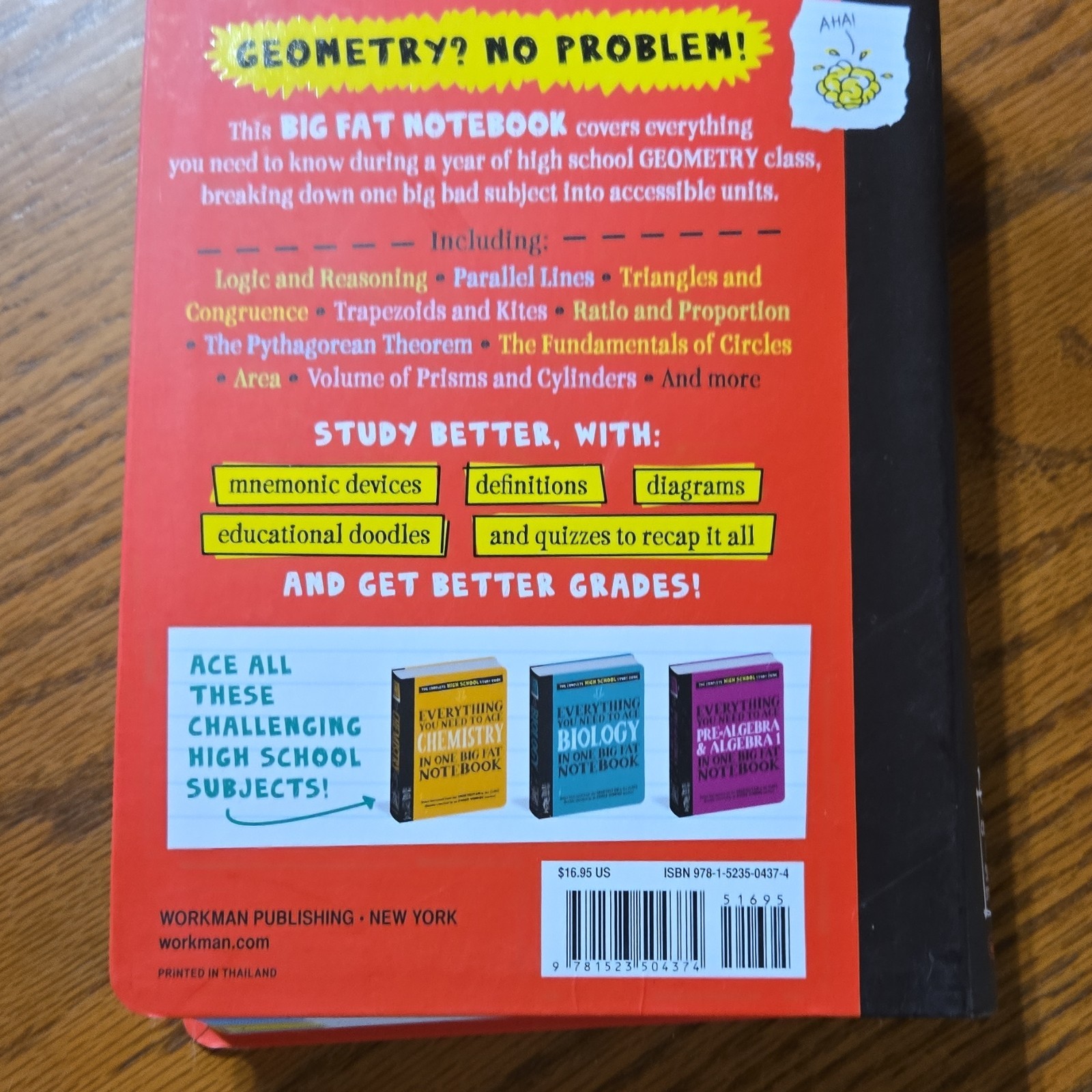 Workman Publishing Everything You Need to Ace Geometry High School Book ISBN