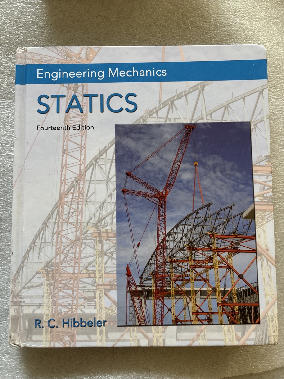Engineering Mechanics Statics 14th Edit. / Russell C. Hibbeler HC *coffee stains
