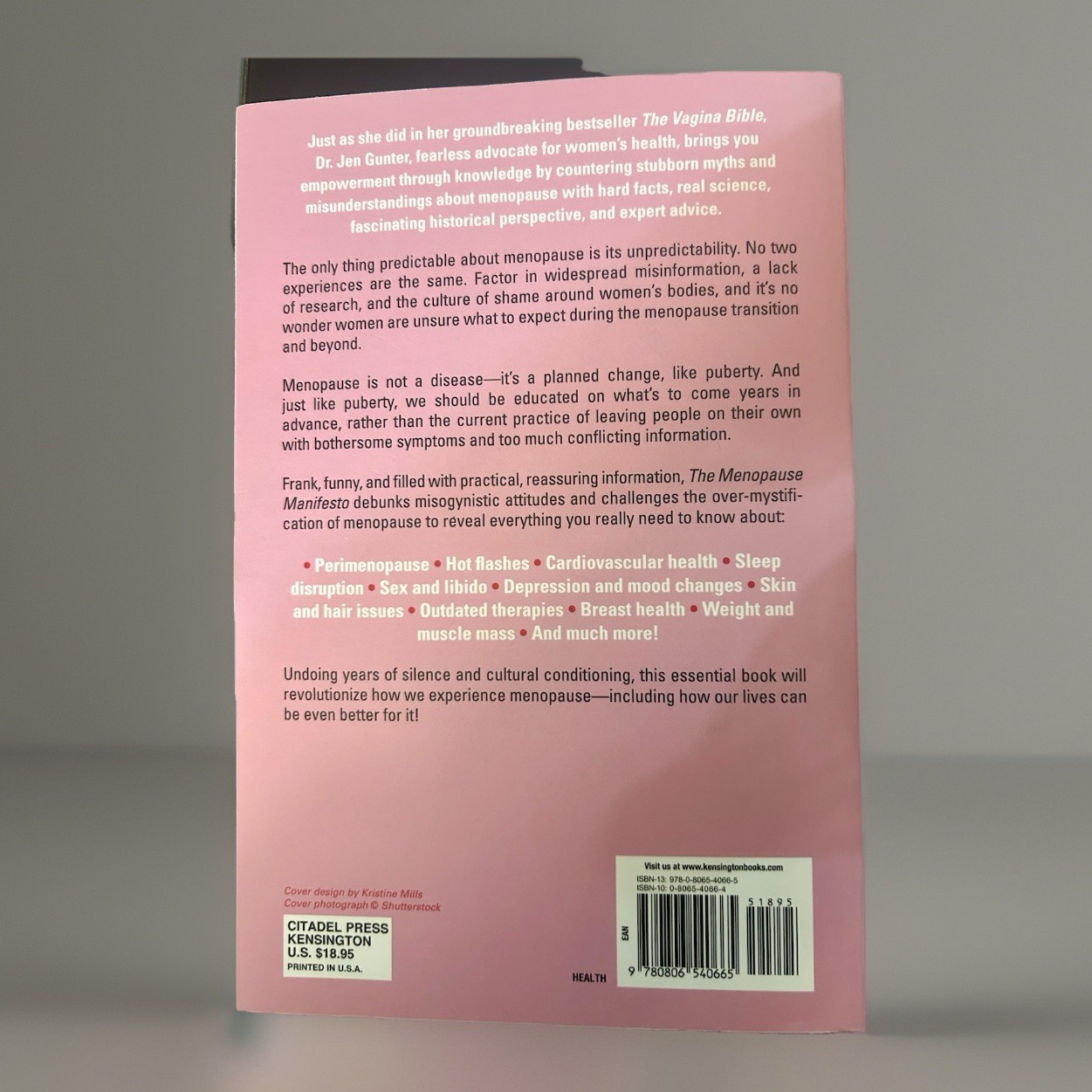 The Menopause Manifesto : Own Your Health with Facts and Feminism by Jen Gunter