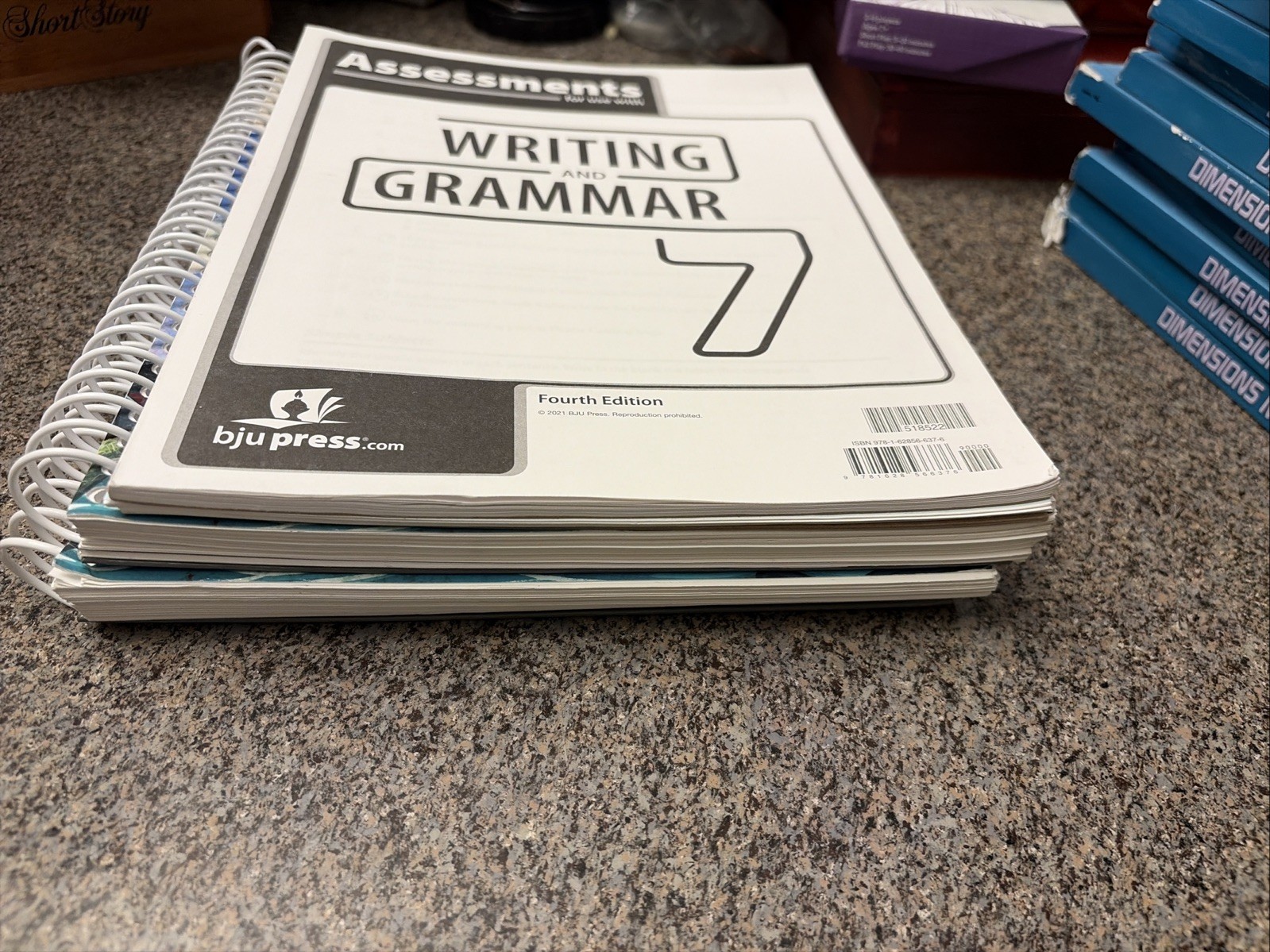 BJU Writing & Grammar 7 Teacher Ed.,Part 1 & 2, 4th Ed. & Assessment WB & Key